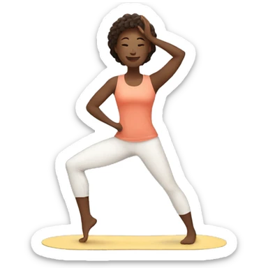 yoga enthusiast sticker
