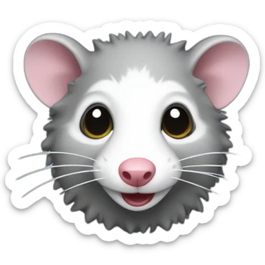 floating business opossum sticker