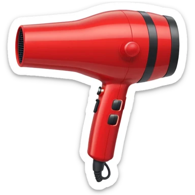 blow dryer, simple, no text sticker
