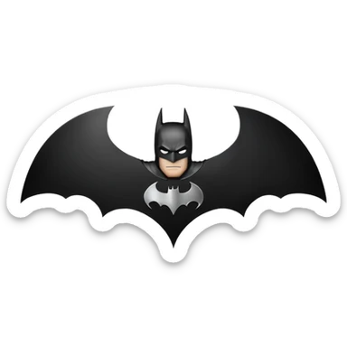 Nolan's batman logo sticker