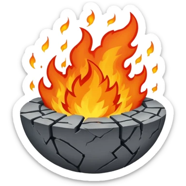 World being destroyed sticker