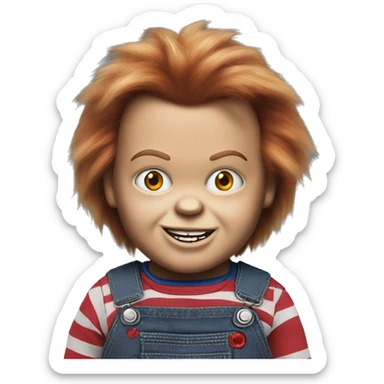 Chucky the doll sticker