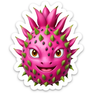Dragon fruit emoji sticker