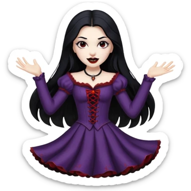 Vampire Girl dancing  sticker