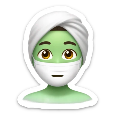spa face mask sticker