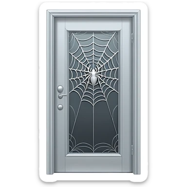 spider webs on door sticker