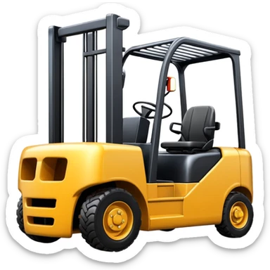 create a realistic logistic forklift sticker