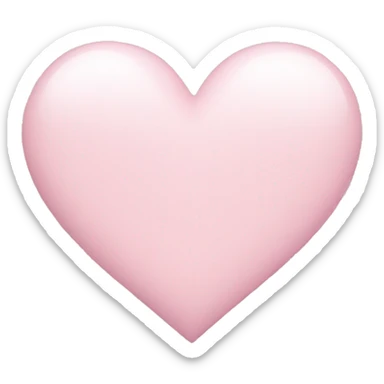 Light pink heart sticker