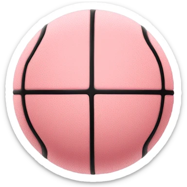 Baby pink basketball  sticker