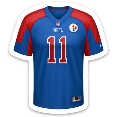 shirt nfl blue (#00A3E0) and red (#F9423A) sticker