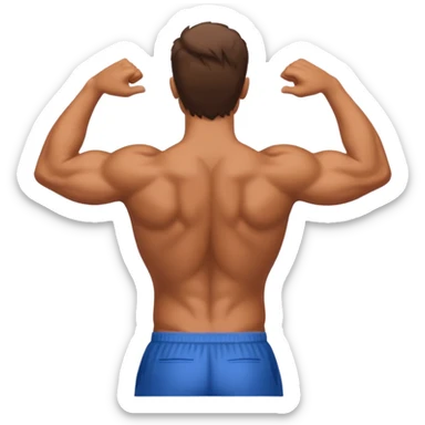 back muscle iphone yellow style sticker