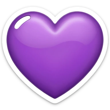 Coeur violet Normal iPhone sticker