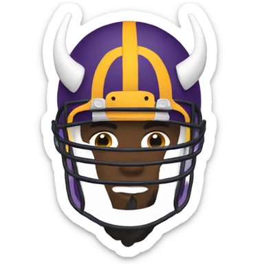 Minnesota Vikings logo sticker
