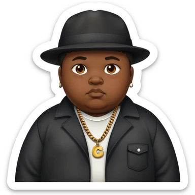 Fat black kid that stinks and has gangster clothing sticker