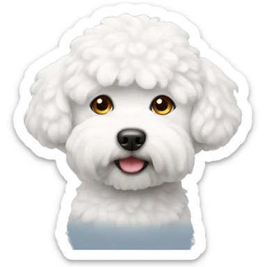 Bichon dog sticker