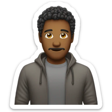 Emoji effrayant sticker