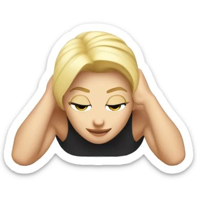 Blond Pushups sticker