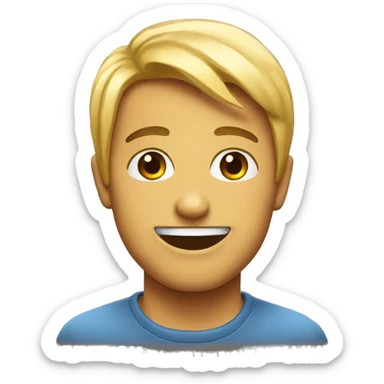 Flirting emoji sticker