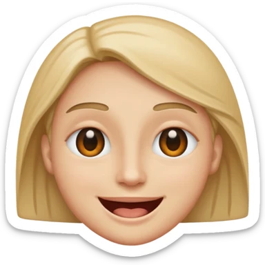 😋 with one eye open  sticker