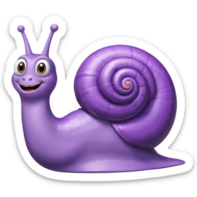 Gary the snail from Spongebob, smiling sticker
