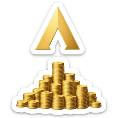 investment concept with upward arrow and money with more money sticker