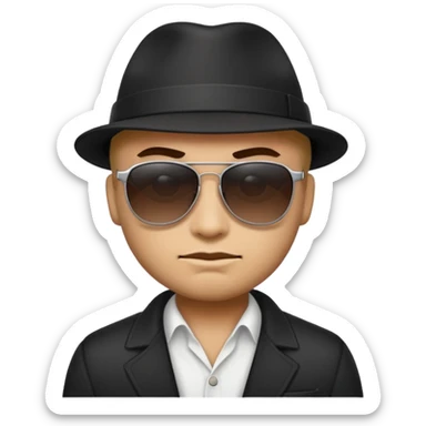 Gangster classic emoji ,simular to 😎 sticker
