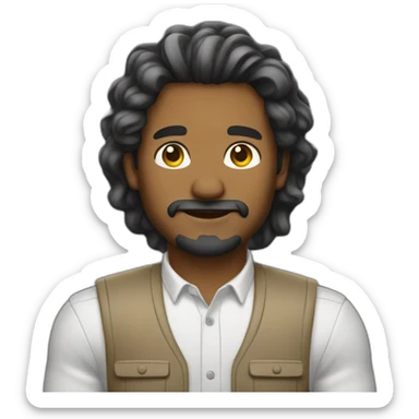 emprendedor asustado sticker