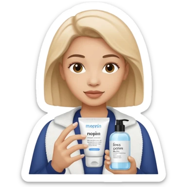skincare meme sticker