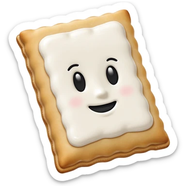 Pop tarts with white sticker