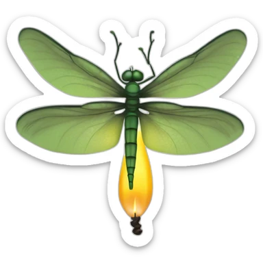 dragonfly, soya, candle, siluet  sticker