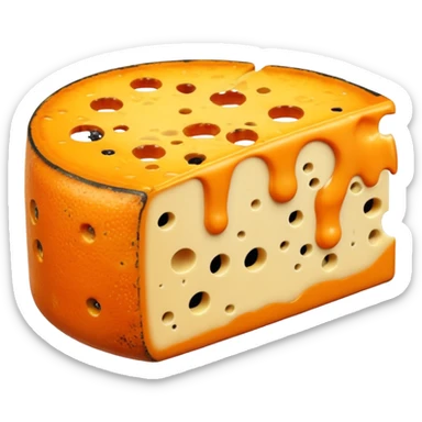 moldy orange cheese s sticker