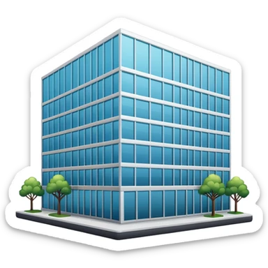 make me a notion style company building sticker