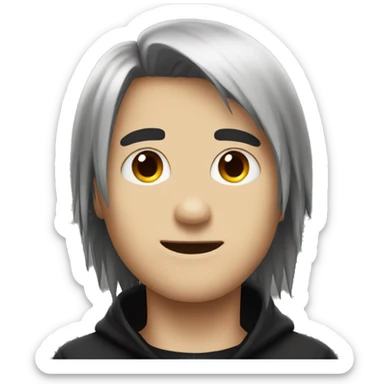 an emo kid name jack  sticker