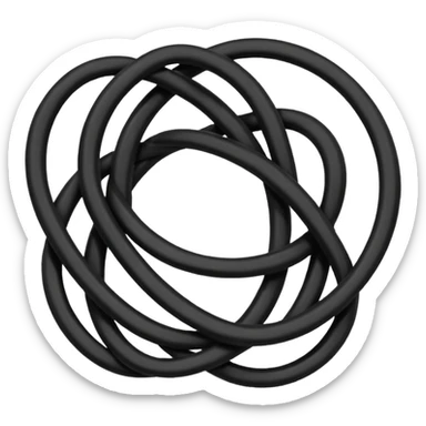 Tangled Cables sticker