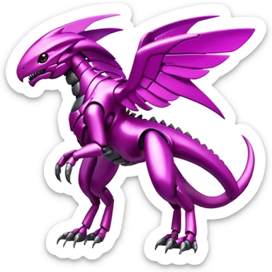  Cool Edgy Shiny Futuristic Ethereal Legendary Digimon-Genesect-Palkia-hybrid full body sticker