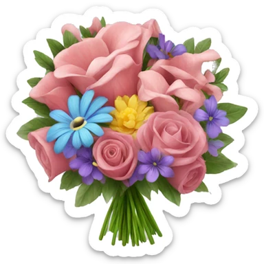 A beautiful flower bouquet  sticker