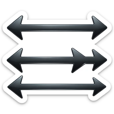 Music arrow Play buttons black sticker