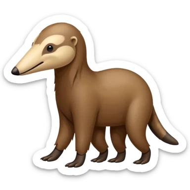 Anteater going around sticker