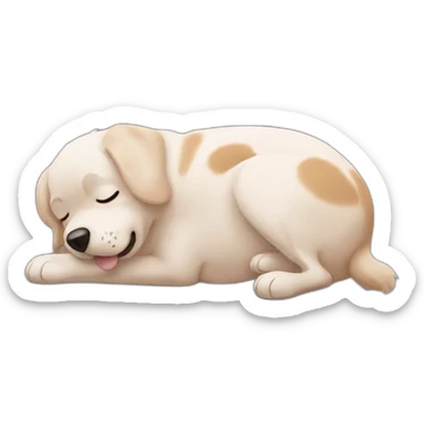 dog belly rub sticker