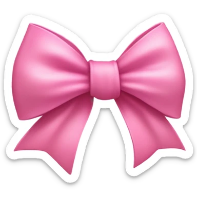 pink bow  sticker
