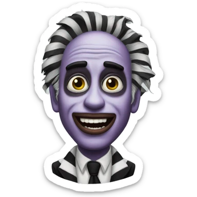 Beetlejuice Showtime sticker