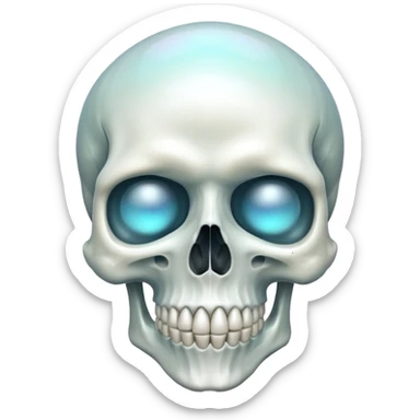 Transcendent skull sticker