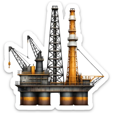oil rig sticker