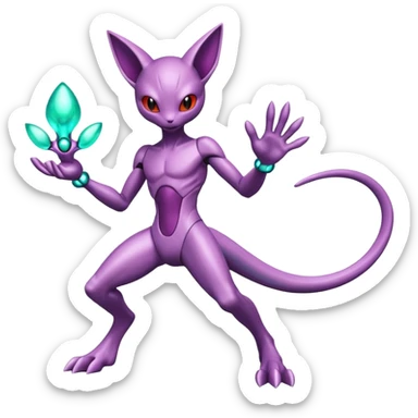Mewtwo-Genesect-Deoxys-Espeon-alien-hybrid-fusion sticker