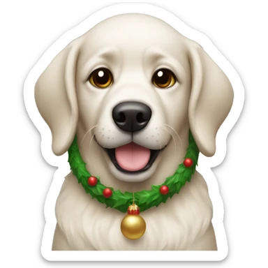Christmas dog sticker