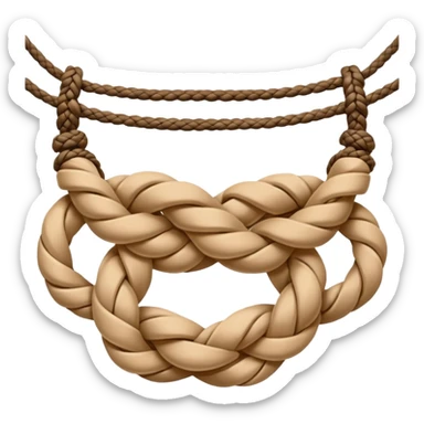 Rope Knot – decorative Shibari knot. sticker