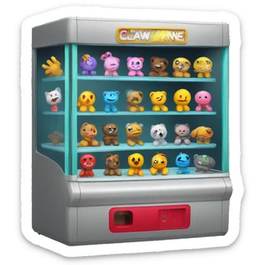 claw machine sticker