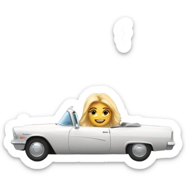 Anouk driving through Hollywood sticker