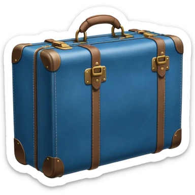 Suitcase blue sticker