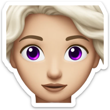 daenerys targaryen with violet eyes  sticker